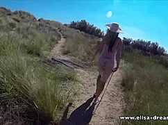 Flashing Naked Under My Transparent Dress!