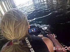 Wild adventure on jet-ski with stephanie love and brian omally