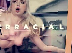 Busty stepmilf squirting from monster cock in garage