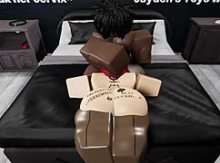 railing a nasty thick red head bitch in roblox