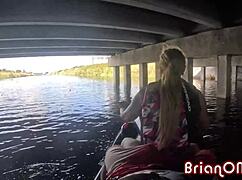Wild adventure on jet-ski with stephanie love and brian omally