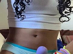 Oh wow, look at this petite teen flashing her puffy pussy!