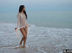 Can Blacked Temptress Lia Handle Bbc Threesome With Coworkers?