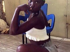 This Crazy Bitch Is Losing A Lot Of Fat Through Exercise!