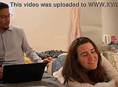 Shy classmate gets fucked hard by naughty friend!