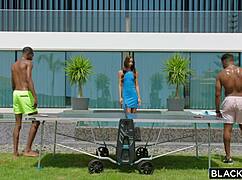 Can Blacked Temptress Lia Handle Bbc Threesome With Coworkers?