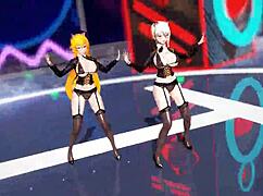 Killer Lady in Black Transparent Lingerie, Showing Off?