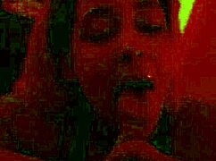 My little step-sister sucks on a lollipop like a skilled expert for a facial treatment