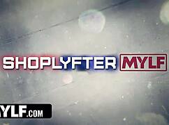 The shoplifting milf gets passed around by her stepson and three men.