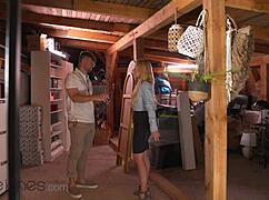 Trapped Blonde's Sweaty Hardcore Creampie