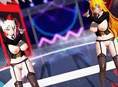 Killer Lady in Black Transparent Lingerie, Showing Off?