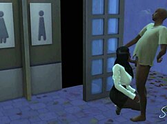 Classy secretary cheats with homeless man at office home