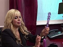 She Needed To Test New Sex Toys, So She Called The Tattooed Blonde?