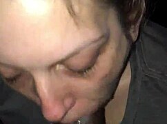 san gives an amazing blowjob to her partner