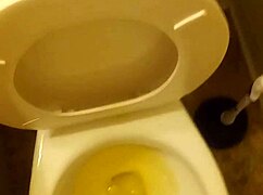 The 21-year-old says, Watch me piss with my penis showing.