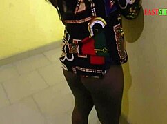 BBW Aunty African Gift gets fucked in parlour