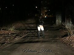 Autumn was walking naked in public, feeling free