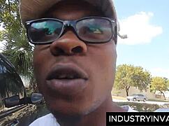 Mall Adventures: Latina Beauty Takes Big Black Cock Outdoors in Public Shop Fuck