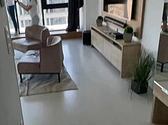 Crazy Public Threesome And Backstage Blowjob