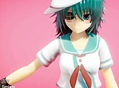 kantai collection kiso dances and has sex in cowgirl position