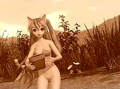Hatsune Miku In Nude Cat Costume From Hello Planet Project Diva Mod