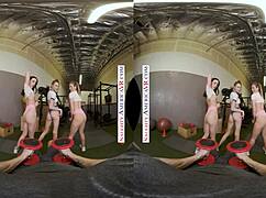 naughty america sexy babes kyler quinn paige owens tag team gym stud