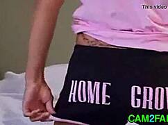 Cute teen with small tits gets facialized