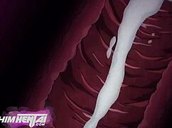 in this hentai bareback orgy, big tits guys cum in group fun