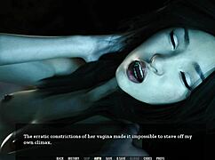 In tales from the unending void 81, an 18yo asian teen with perky tits gets her anal asshole stretched out by big white cock.