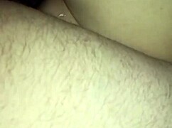 She takes his huge cock deep in her ass