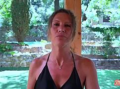 milena and ashley, those hot cougars, share a big dick in lingerie threesome