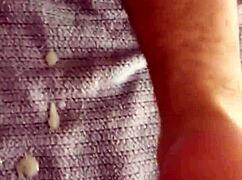 Is this cumshot week day 4, even if it's just the aftermath on dirty socks' feet?