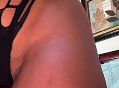 busty ebony big booty twerking nyla storm stripteases while you vibrate her pussy