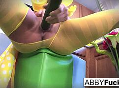 surreal kitchen dress up with abigail and her giant cucumber