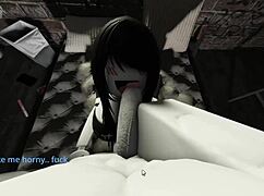 Comgirl says, 'I got fucked hard in the Roblox condo after playing Der Hood.'