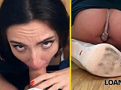 in this loan4k scene, she puts his finger in her mouth and they keep it secret