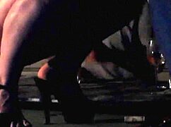 NERVOUS BLONDE in STRIP CLUB gives in to her FANTASIES