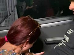 Real public bus sex with people watching.