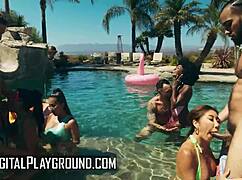 Digitalplayground - A Mansion Full of Secrets Hosts the Wildest Poolside Orgy You've Ever Seen