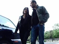 Slutty latina cutie gets rammed outdoors