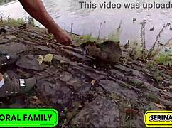 duck feeding turns to dick sucking serina swallows deans cream