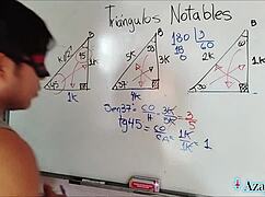 asian student exploring trigonometry class with erotic twists in the bedroom 😏
