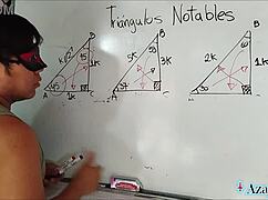 asian student exploring trigonometry class with erotic twists in the bedroom 😏