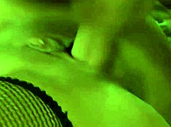 alicia gets teased by muscular man in bedroom