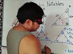 asian student exploring trigonometry class with erotic twists in the bedroom 😏