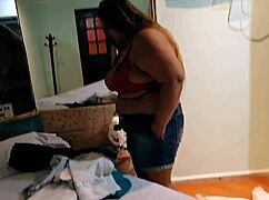 Madrasta talks to stepson, gets fucked by him with big squirt