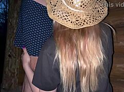 A pregnant stranger and I have intense public sex at the barn