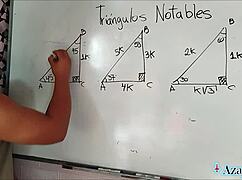 asian student exploring trigonometry class with erotic twists in the bedroom 😏