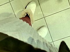 Your Italian stepmother flashing her ass and hairy pussy in the dressing room