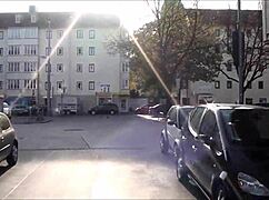 exploring the sights of kaiserstra�e in hanover, germany